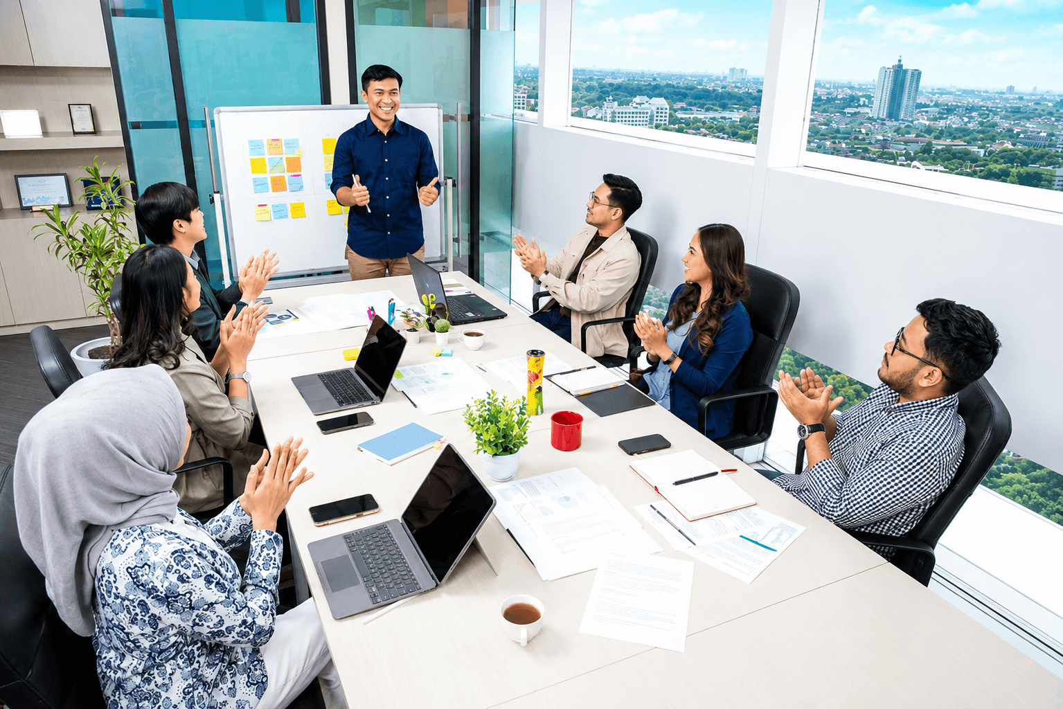 Modern office environment